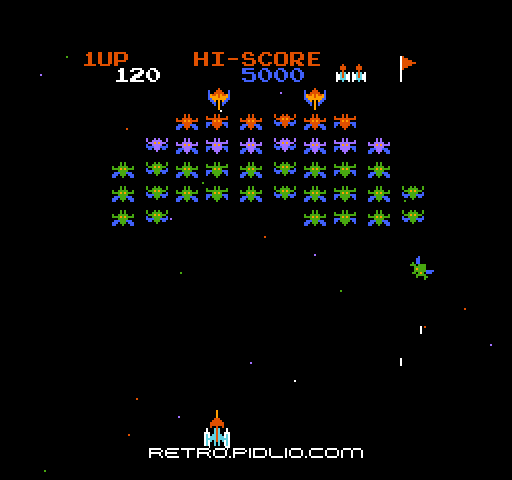 ギャラクシアン(Galaxian):キャプチャ画像2 ─ pidlio.com