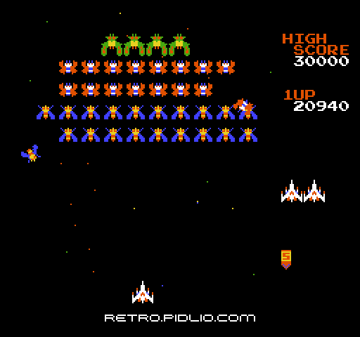 ギャラガ(GALAGA):キャプチャ画像2 ─ pidlio.com