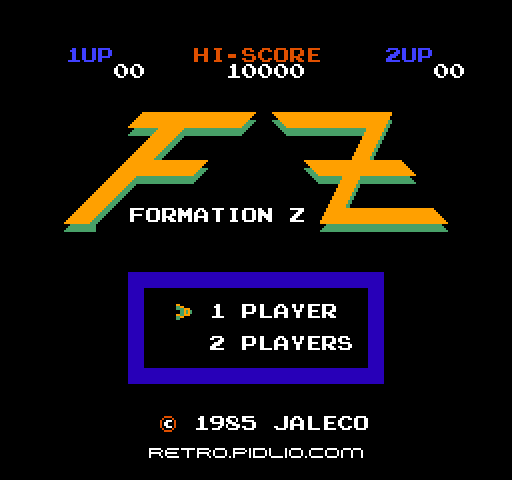 フォーメーションZのタイトル画面/ゲームのキャプチャ画像1 ─ pidlio.com