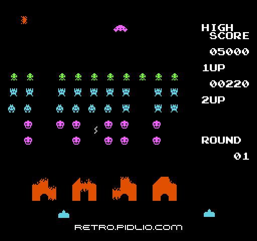 スペースインベーダー(Space Invaders):キャプチャ画像4 ─ pidlio.com