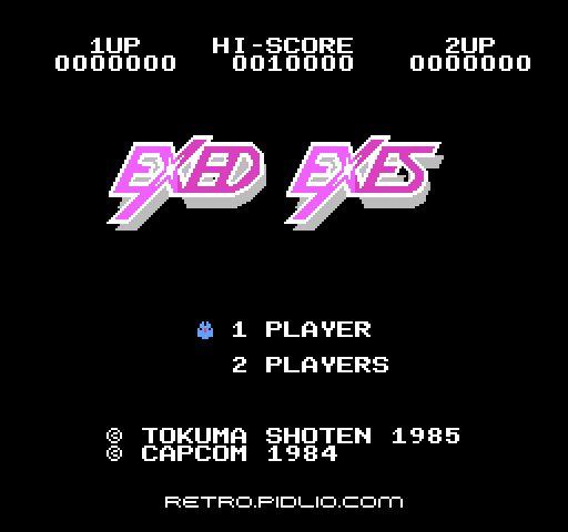 エグゼドエグゼス（EXED EXES）のタイトル画面／ゲームのキャプチャ画像1 ─ pidlio.com