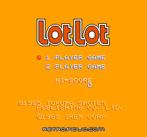 ロットロット（Lot Lot）のタイトル画面／ゲームのキャプチャ画像1 ─ pidlio.com