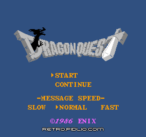 ドラゴンクエストのタイトル画面／ゲームのキャプチャ画像1 ─ pidlio.com