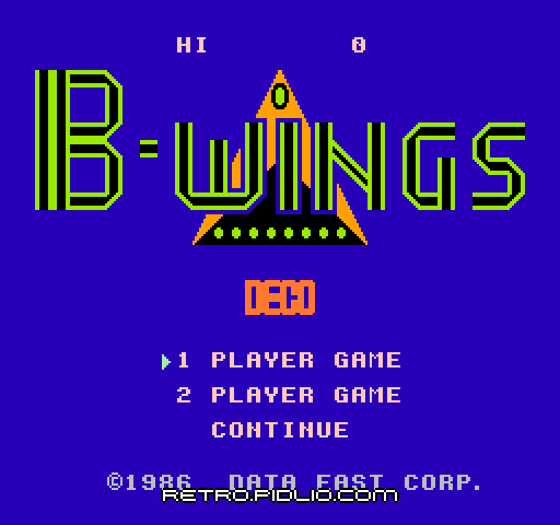 B-WINGSのタイトル画面／ゲームのキャプチャ画像1 ─ pidlio.com