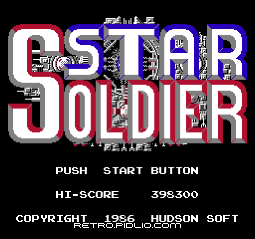 スターソルジャーのタイトル画面／ゲームのキャプチャ画像1 ─ pidlio.com