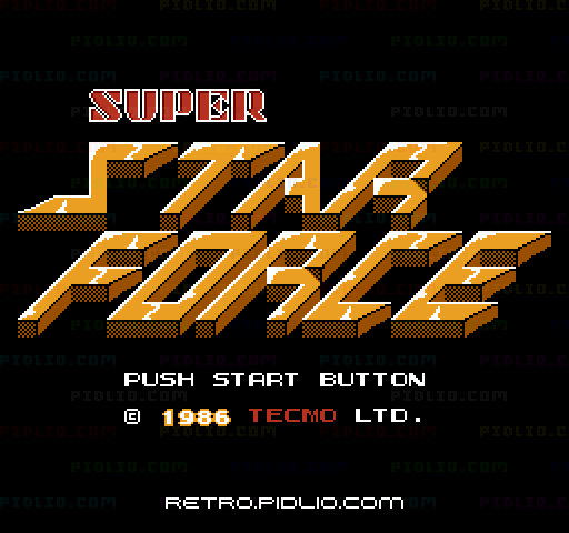 スーパースターフォース 時空暦の秘密のタイトル画面／ゲームのキャプチャ画像1 ─ pidlio.com