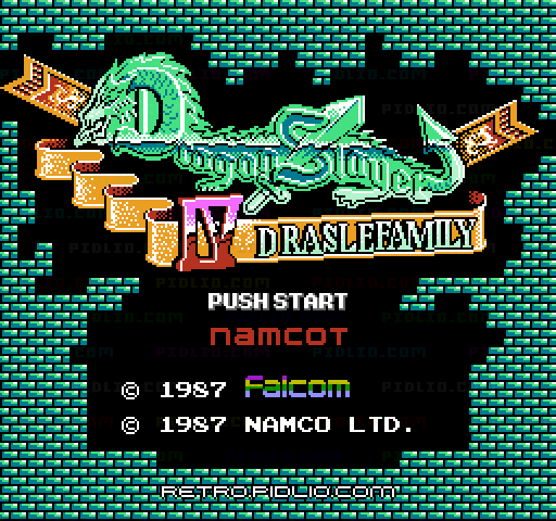 ドラゴンスレイヤーIV ドラスレファミリーのタイトル画面/ゲームのキャプチャ画像1 ─ pidlio.com