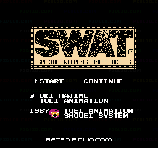 SWATのタイトル画面／ゲームのキャプチャ画像1 ─ pidlio.com