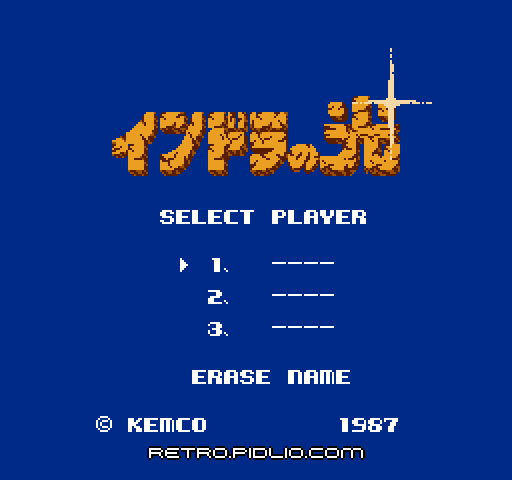 インドラの光のタイトル画面/ゲームのキャプチャ画像1 ─ pidlio.com