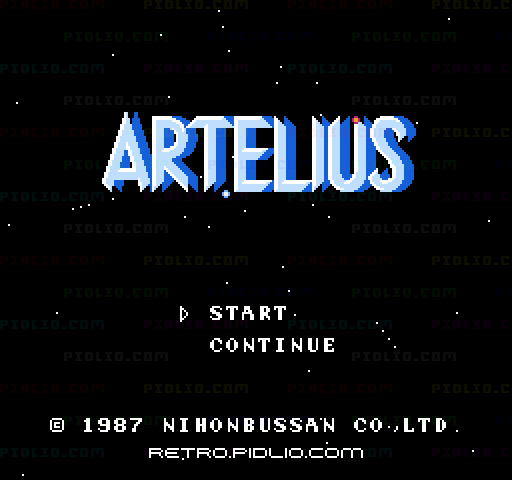 アルテリオス(Artelius)のタイトル画面/ゲームのキャプチャ画像1 ─ pidlio.com