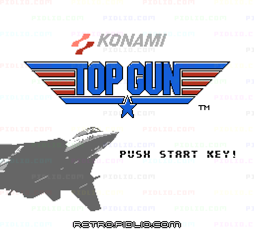 トップガン(Top Gun)のタイトル画面/ゲームのキャプチャ画像1 ─ pidlio.com