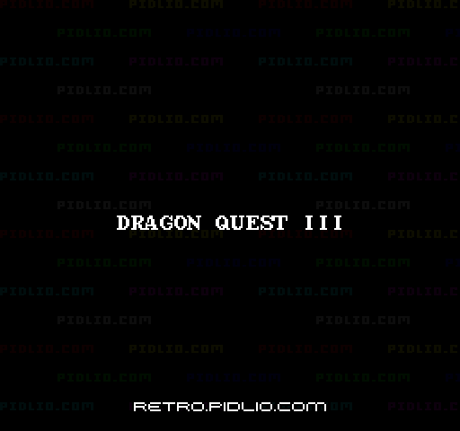 ドラゴンクエストIII そして伝説へ…のタイトル画面／ゲームのキャプチャ画像1 ─ pidlio.com