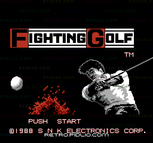 ファイティングゴルフのタイトル画面/ゲームのキャプチャ画像1 ─ pidlio.com