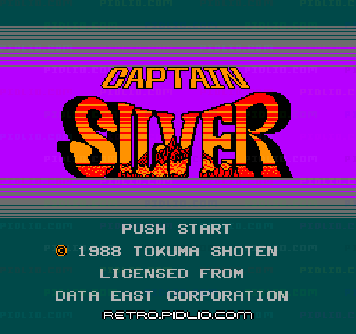 キャプテンシルバーのタイトル画面／ゲームのキャプチャ画像1 ─ pidlio.com