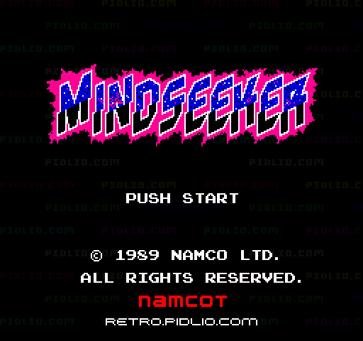 マインドシーカーのタイトル画面／ゲームのキャプチャ画像1 ─ pidlio.com