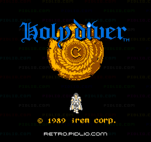 ホーリー・ダイヴァーのタイトル画面／ゲームのキャプチャ画像1 ─ pidlio.com