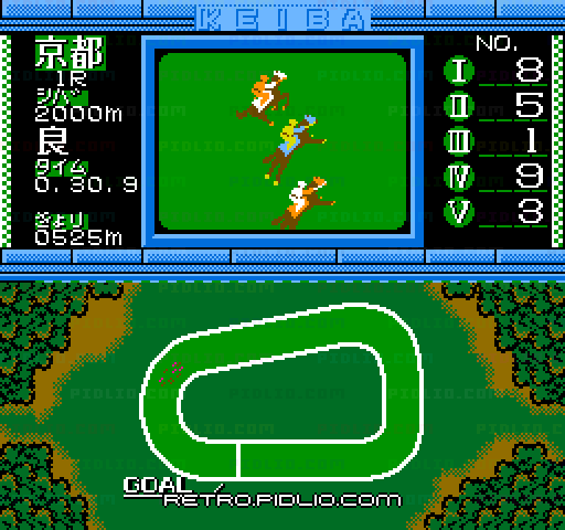 KEIBA simulation 本命：キャプチャ画像4 ─ pidlio.com