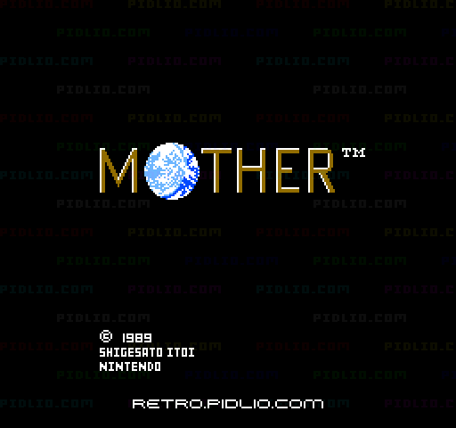 MOTHER（マザー）のタイトル画面／ゲームのキャプチャ画像1 ─ pidlio.com