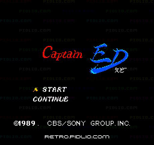Captain ED（キャプテン・エド）のタイトル画面／ゲームのキャプチャ画像1 ─ pidlio.com