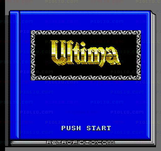 ウルティマ 聖者への道のタイトル画面／ゲームのキャプチャ画像1 ─ pidlio.com