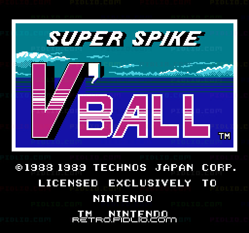 V'BALLのタイトル画面／ゲームのキャプチャ画像1 ─ pidlio.com