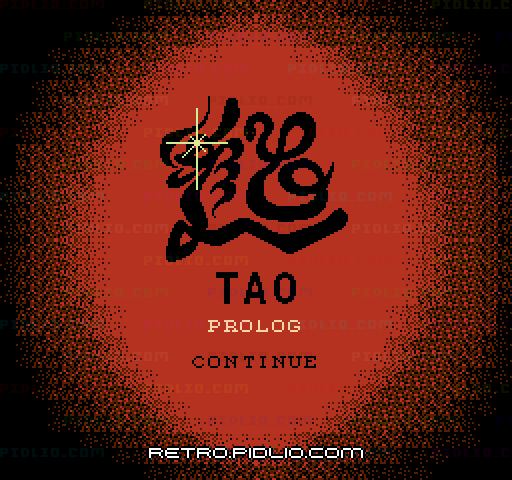 道（TAO）のタイトル画面／ゲームのキャプチャ画像1 ─ pidlio.com