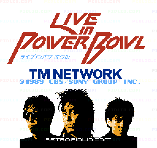 TM NETWORK LIVE IN POWER BOWLのタイトル画面/ゲームのキャプチャ画像1 ─ pidlio.com