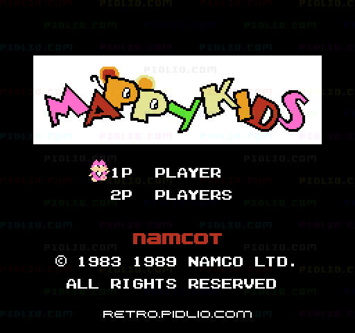 マッピーキッズのタイトル画面/ゲームのキャプチャ画像1 ─ pidlio.com