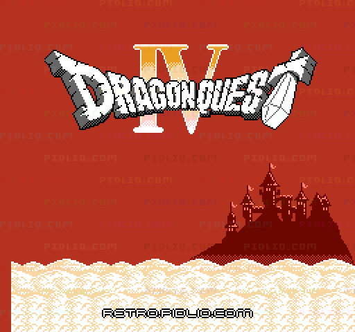 ドラゴンクエストIV 導かれし者たちのタイトル画面／ゲームのキャプチャ画像1 ─ pidlio.com