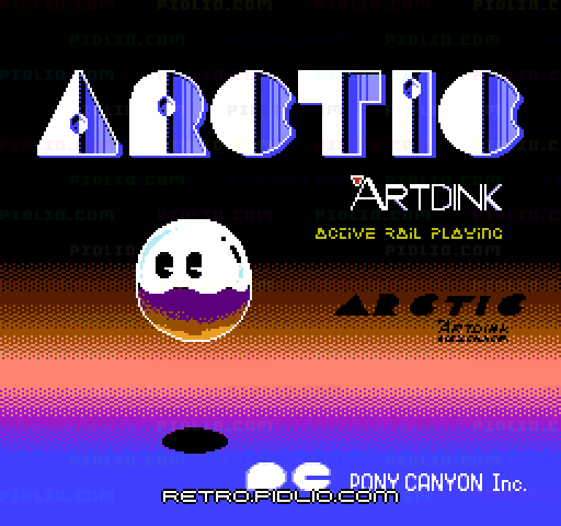 アークティックのタイトル画面／ゲームのキャプチャ画像1 ─ pidlio.com