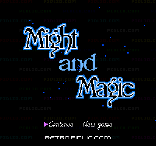 マイト・アンド・マジック(Might And Magic)のタイトル画面/ゲームのキャプチャ画像1 ─ pidlio.com