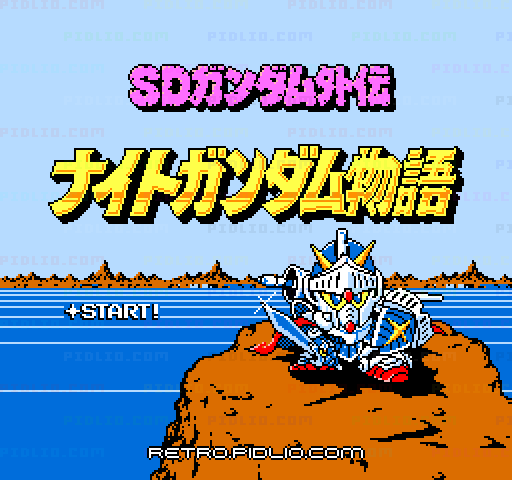 SDガンダム外伝 ナイトガンダム物語のタイトル画面/ゲームのキャプチャ画像1 ─ pidlio.com