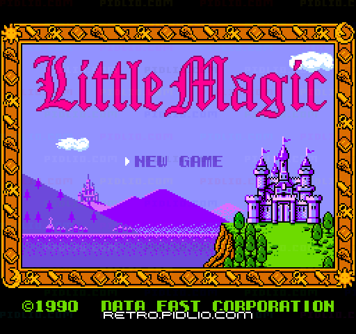 リトルマジックのタイトル画面/ゲームのキャプチャ画像1 ─ pidlio.com