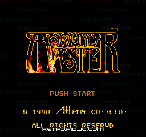 剣の達人・ソードマスターのタイトル画面/ゲームのキャプチャ画像1 ─ pidlio.com