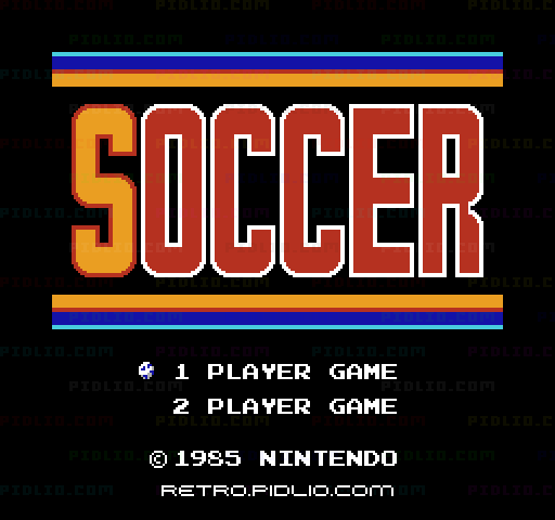サッカー(SOCCER)のタイトル画面/ゲームのキャプチャ画像1 ─ pidlio.com