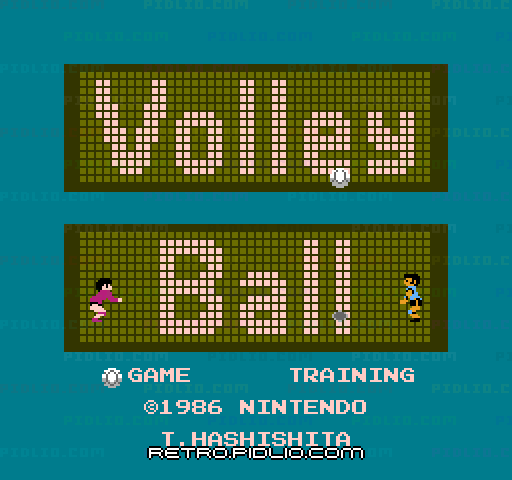 バレーボールのタイトル画面/ゲームのキャプチャ画像1 ─ pidlio.com