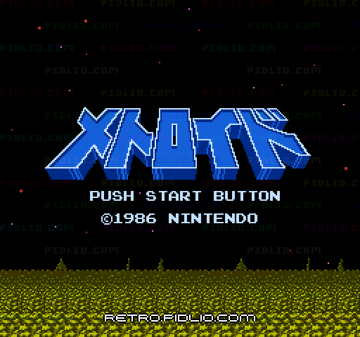 メトロイド(Metroid)のタイトル画面/ゲームのキャプチャ画像1 ─ pidlio.com
