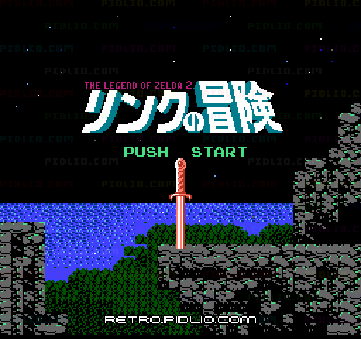 リンクの冒険のタイトル画面/ゲームのキャプチャ画像1 ─ pidlio.com