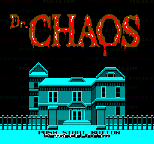 Dr.カオス 地獄の扉のタイトル画面/ゲームのキャプチャ画像1 ─ pidlio.com