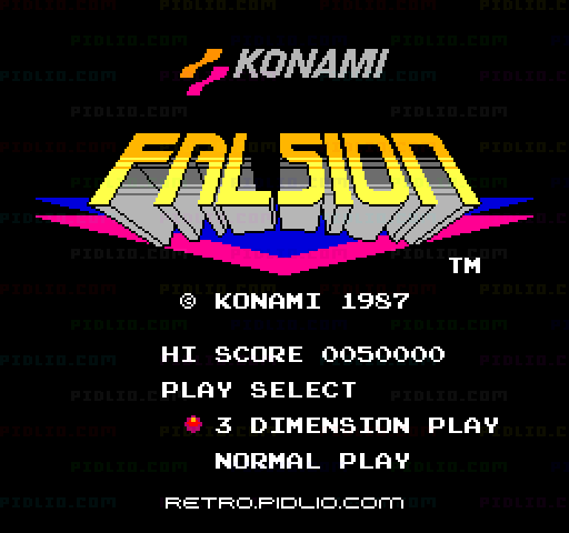ファルシオンのタイトル画面／ゲームのキャプチャ画像1 ─ pidlio.com