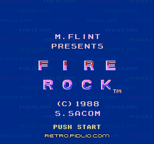 ファイヤーロックのタイトル画面／ゲームのキャプチャ画像1 ─ pidlio.com