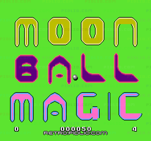 ムーンボールマジックのタイトル画面／ゲームのキャプチャ画像1 ─ pidlio.com