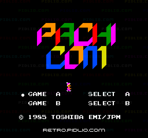 パチコンのタイトル画面/ゲームのキャプチャ画像1 ─ pidlio.com