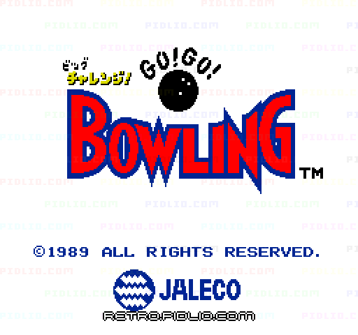 ビッグチャレンジ! GOGOボウリングのタイトル画面/ゲームのキャプチャ画像1 ─ pidlio.com