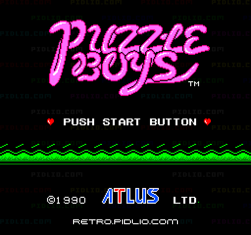 パズルボーイズのタイトル画面/ゲームのキャプチャ画像1 ─ pidlio.com