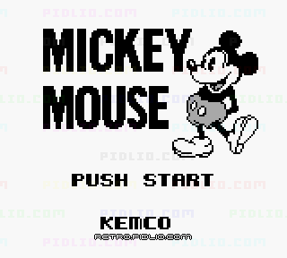 ミッキーマウスのタイトル画面/ゲームのキャプチャ画像1 ─ pidlio.com