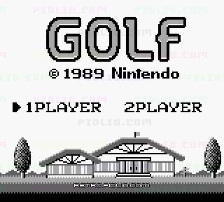 ゴルフのタイトル画面/ゲームのキャプチャ画像1 ─ pidlio.com