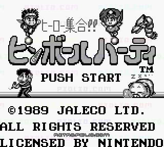 ヒーロー集合!! ピンボールパーティのタイトル画面/ゲームのキャプチャ画像1 ─ pidlio.com