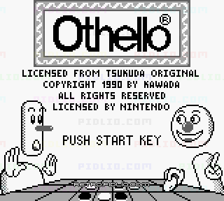 オセロ(Othello)のタイトル画面/ゲームのキャプチャ画像1 ─ pidlio.com
