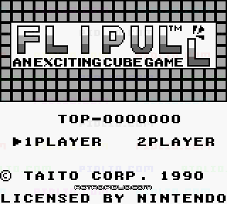 フリップル(Flipull)のタイトル画面/ゲームのキャプチャ画像1 ─ pidlio.com